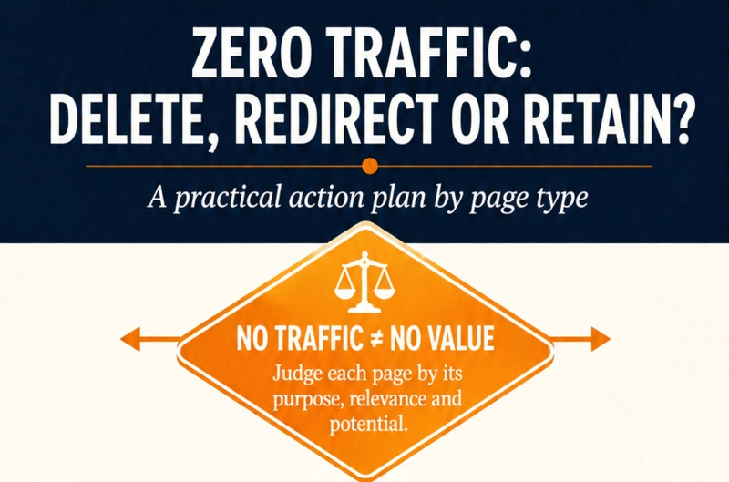 Remove, rediorct or keep web page - featured image
